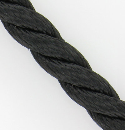 Losjes Openbaren Scully 12mm polyester 3-strengs geslagen zwart (per meter) - Touwspecialist.nl
